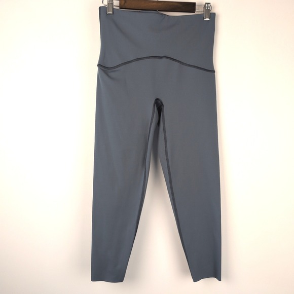 SPANX Pants - SPANX Women L Booty Boost 7/8 Active Leggings Blue Grey FlexAppeal High Waist